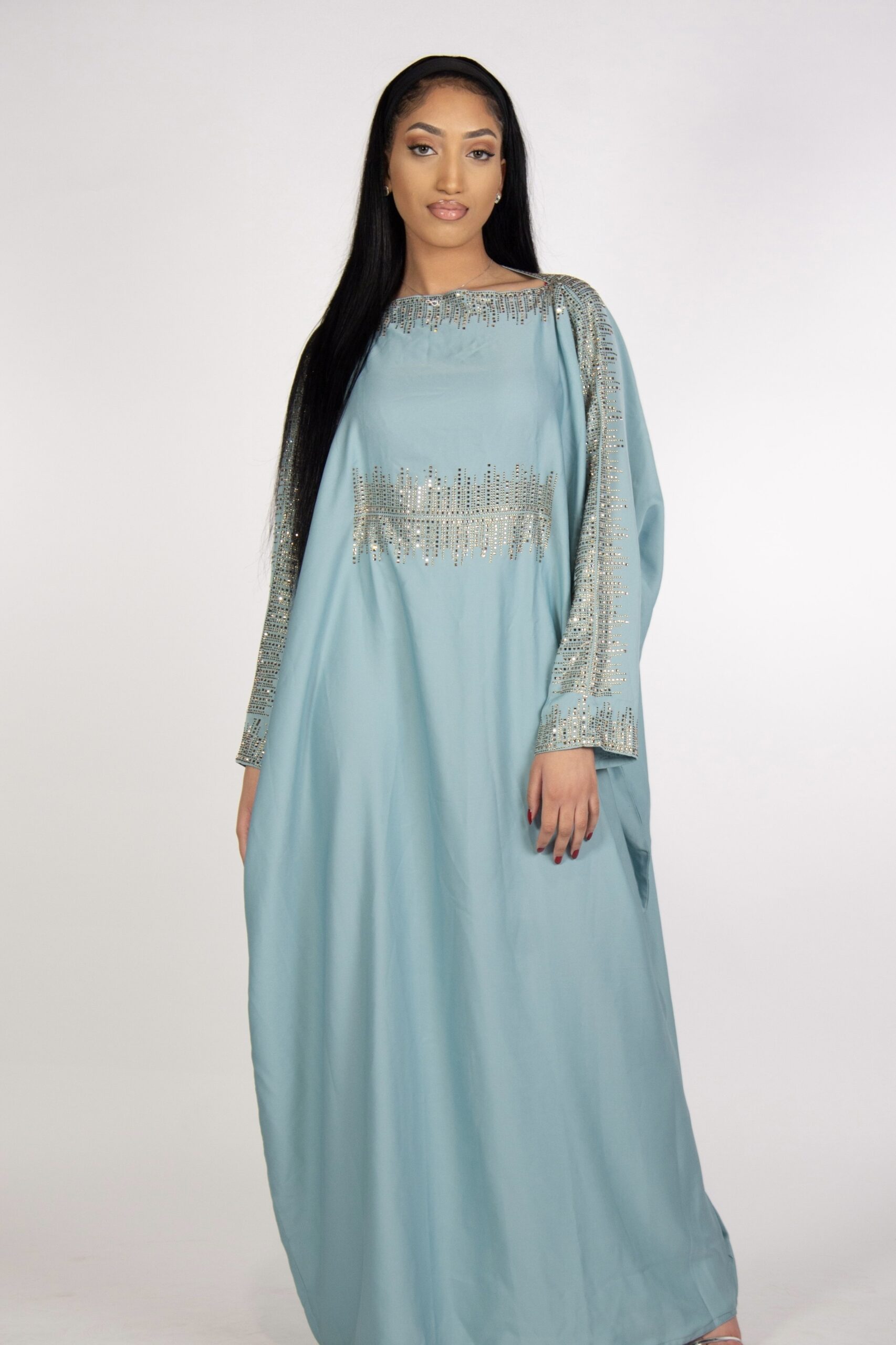 ABAYA DUBAI BLEUE